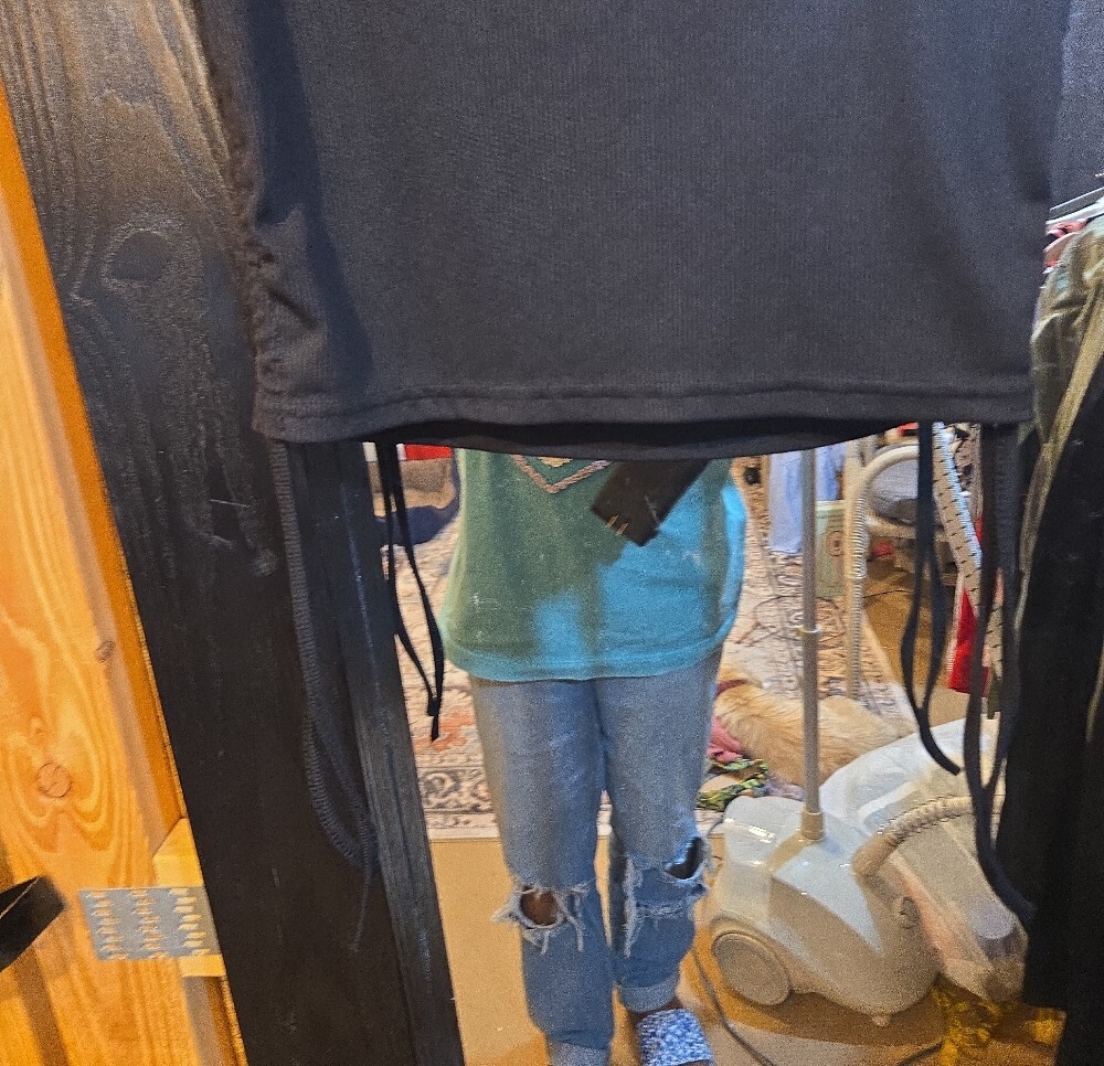 Charcoal Three-Piece Lounge Set - Long Cardigan, Crop Tank, Wide Pants - Picture 6 of 8